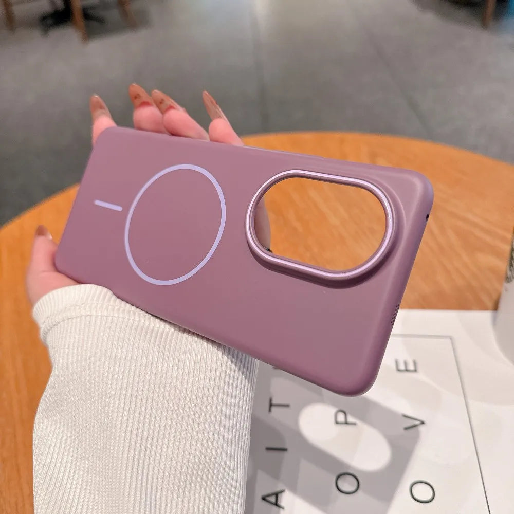 Para huawei nova 13 pro caso duro pc fino magnético de carregamento sem fio capa protetora traseira para nova 13 13pro telefone escudo