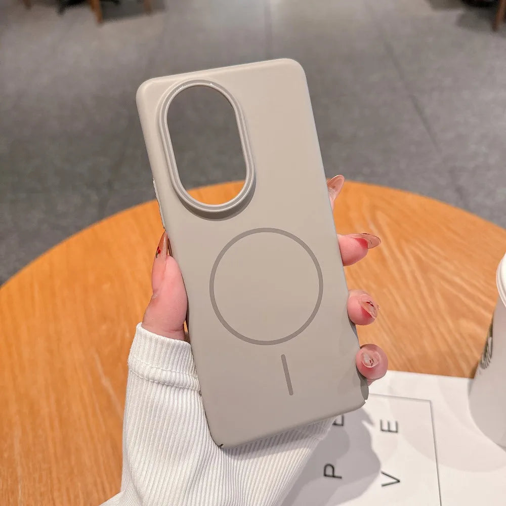 Para huawei nova 13 pro caso duro pc fino magnético de carregamento sem fio capa protetora traseira para nova 13 13pro telefone escudo