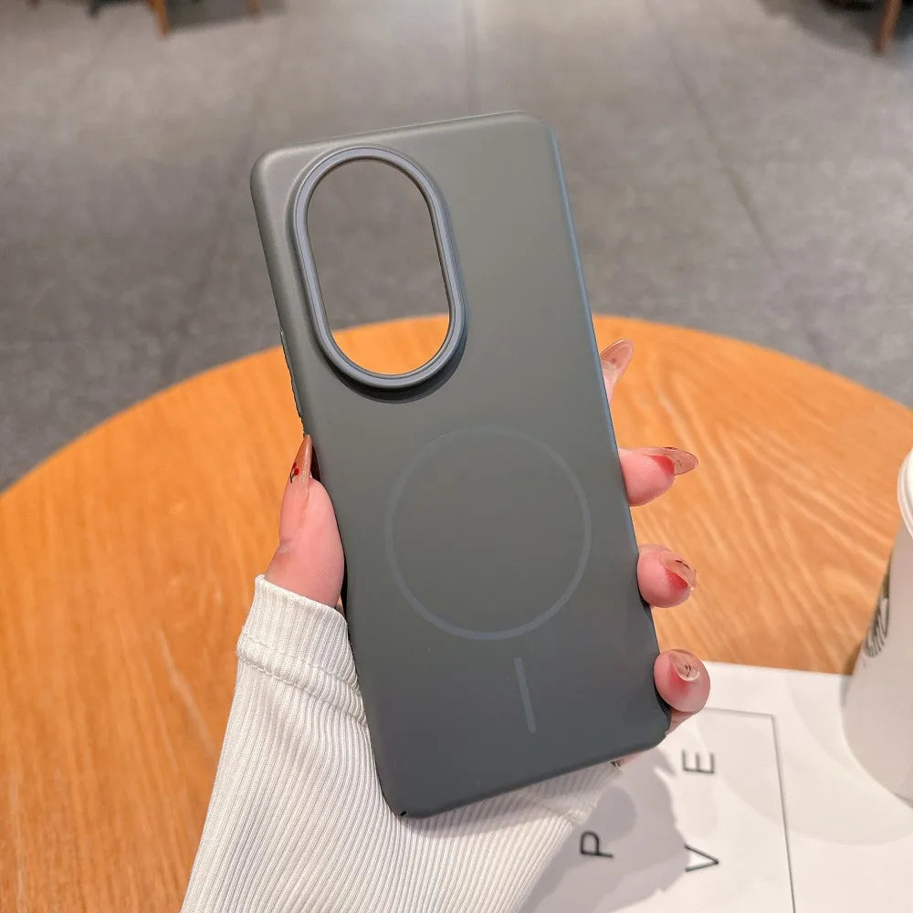 Para huawei nova 13 pro caso duro pc fino magnético de carregamento sem fio capa protetora traseira para nova 13 13pro telefone escudo