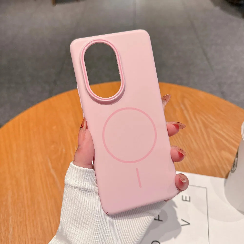 Para huawei nova 13 pro caso duro pc fino magnético de carregamento sem fio capa protetora traseira para nova 13 13pro telefone escudo