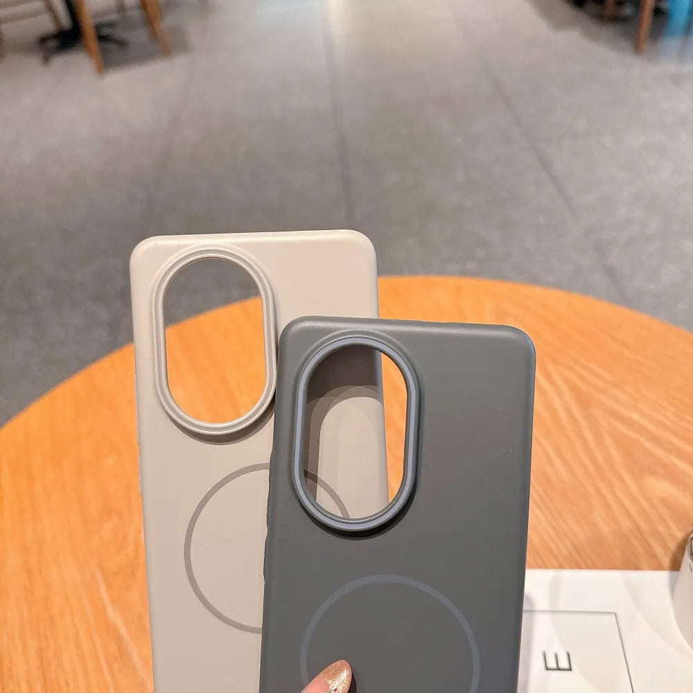 Para huawei nova 13 pro caso duro pc fino magnético de carregamento sem fio capa protetora traseira para nova 13 13pro telefone escudo