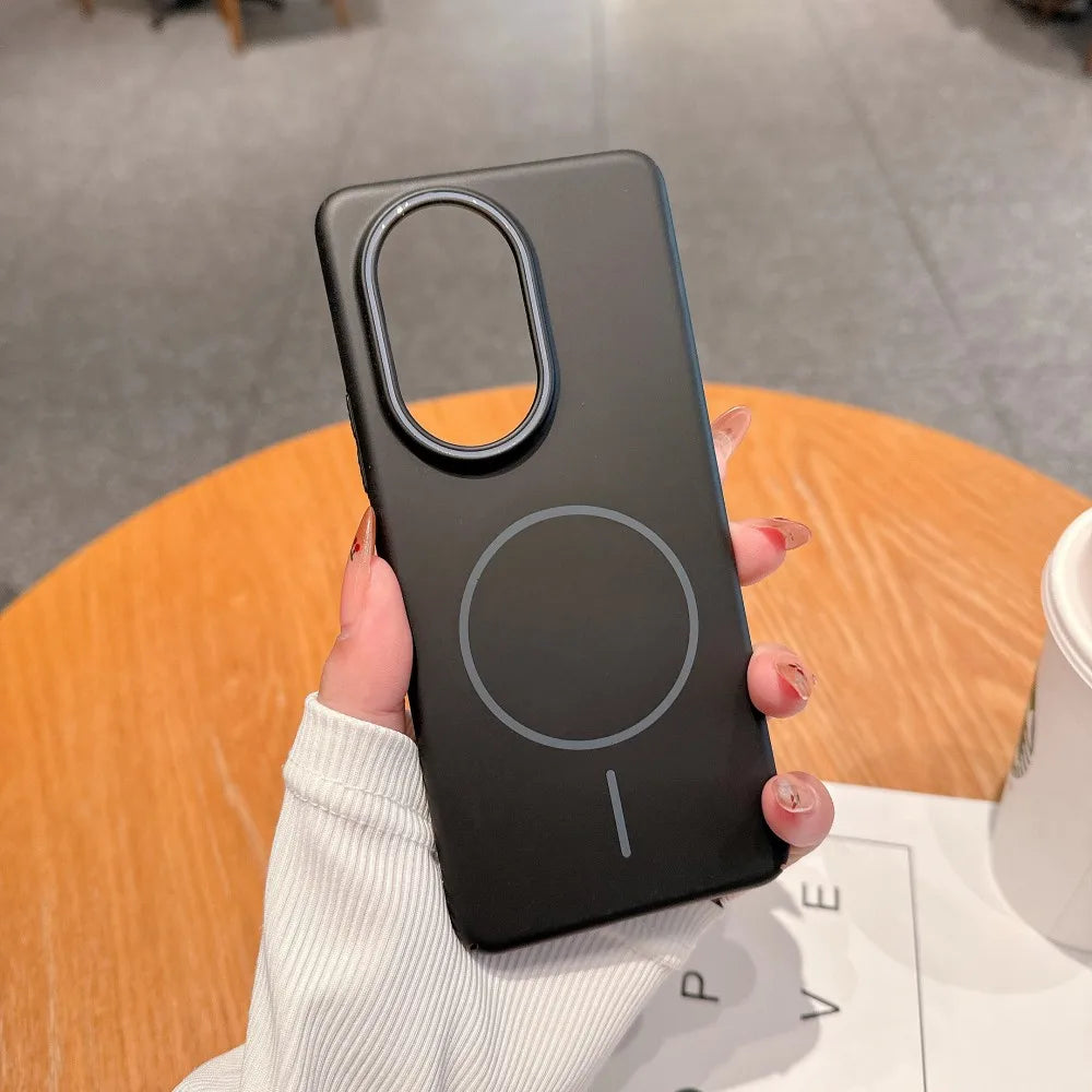 Para huawei nova 13 pro caso duro pc fino magnético de carregamento sem fio capa protetora traseira para nova 13 13pro telefone escudo