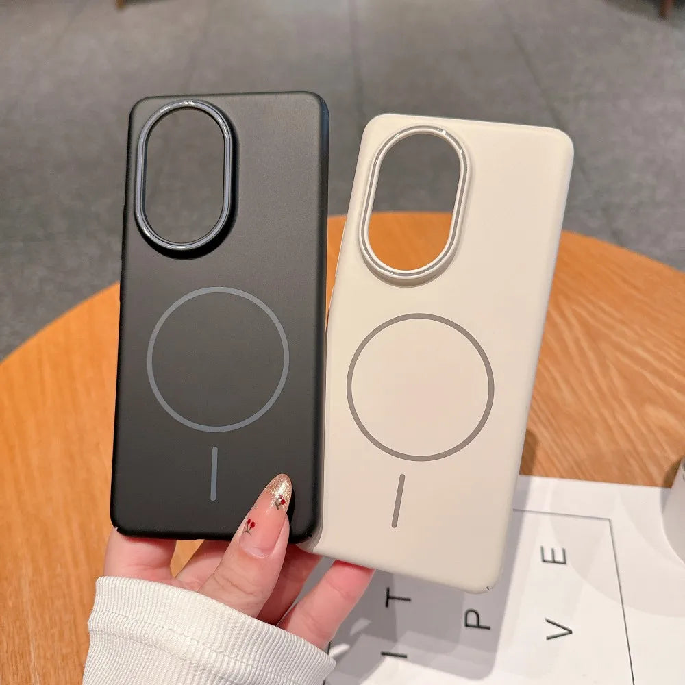 Para huawei nova 13 pro caso duro pc fino magnético de carregamento sem fio capa protetora traseira para nova 13 13pro telefone escudo
